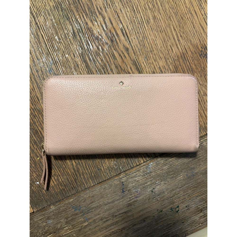 Kate Spade New York Large Continental Wallet Pink Pebbled Leather